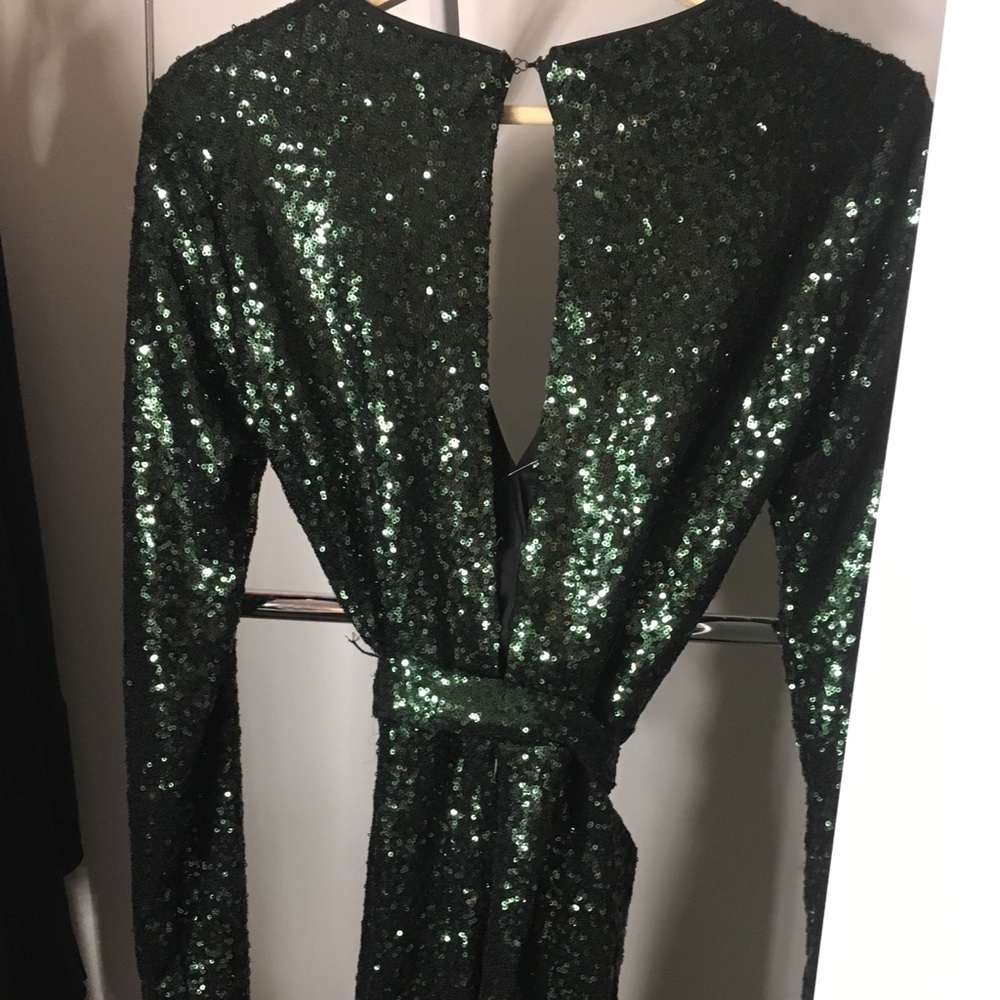Emerald sequin romper - Picture 2 of 3